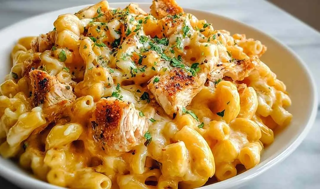 Honey Pepper Chicken Mac and Cheese