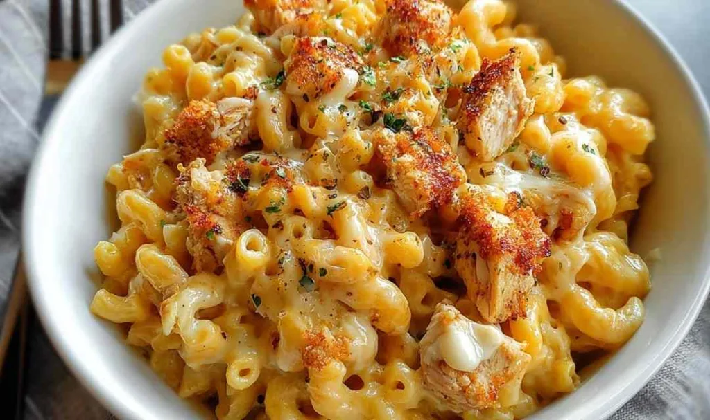 Chicken cooking in honey pepper glaze in cast iron skillet