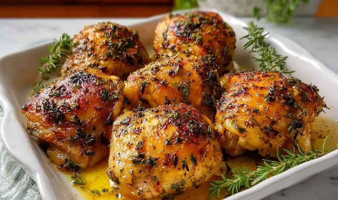 Oven Baked Chicken Thighs