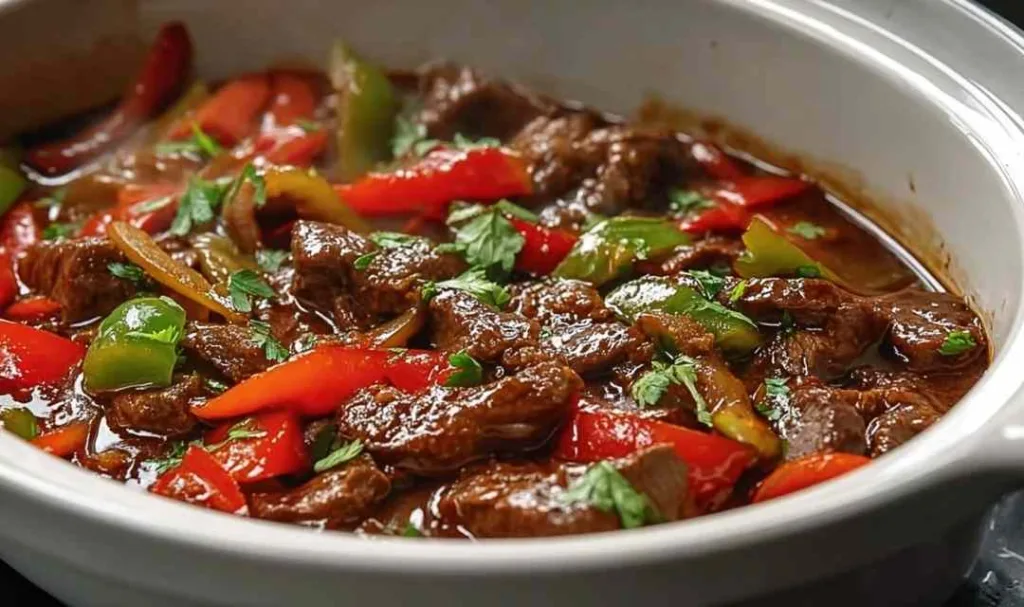 Pepper Steak in a Crock Pot