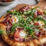 Prosciutto and Honey Burrata Pizza