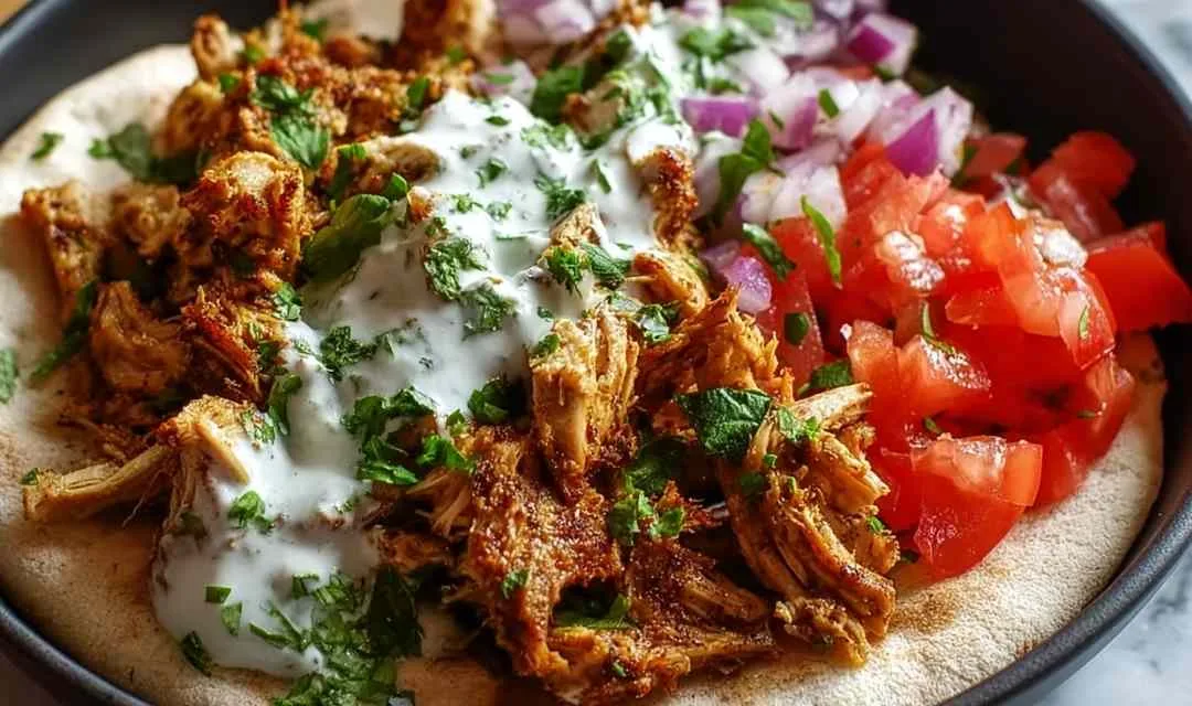 Slow Cooker Chicken Shawarma