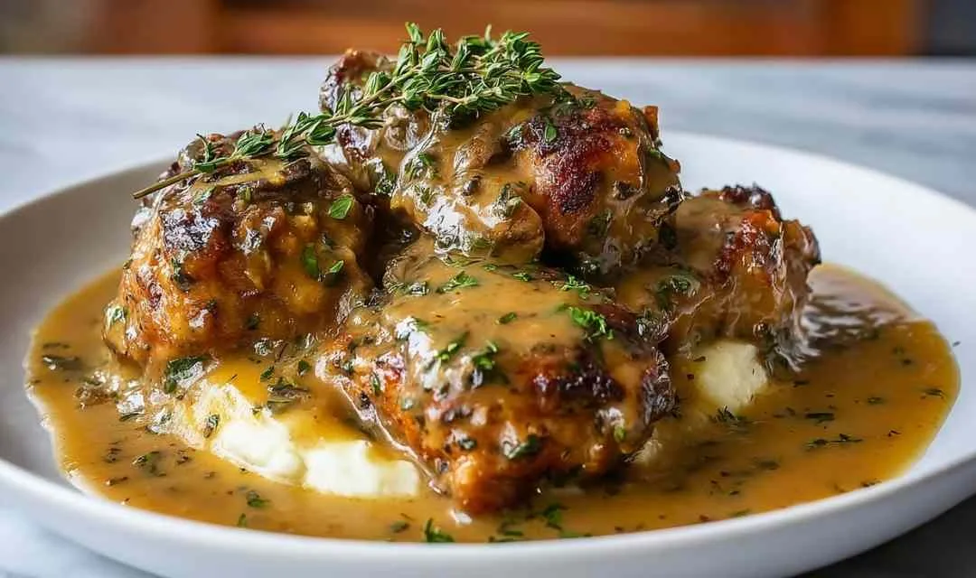 Smothered Chicken Thighs Gravy