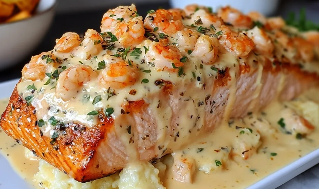 Crab Shrimp Stuffed Salmon Recipe
