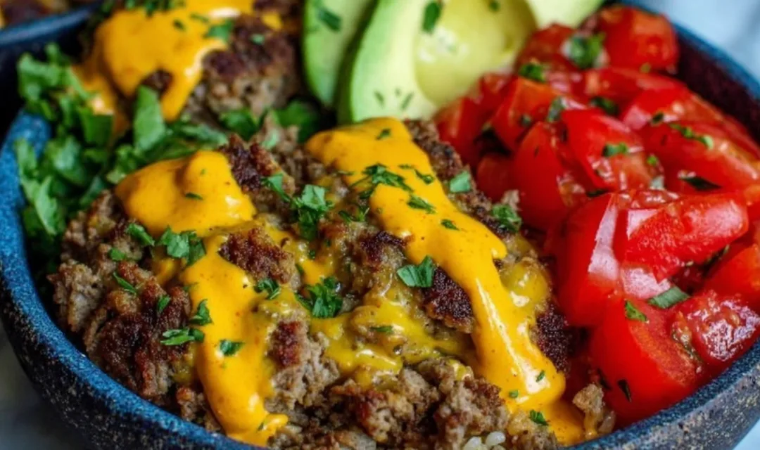 High-Protein Cheeseburger Bowls