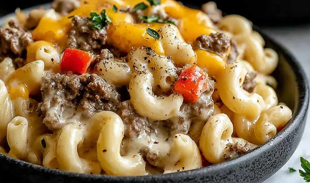 High-Protein Philly Cheesesteak Mac & Cheese