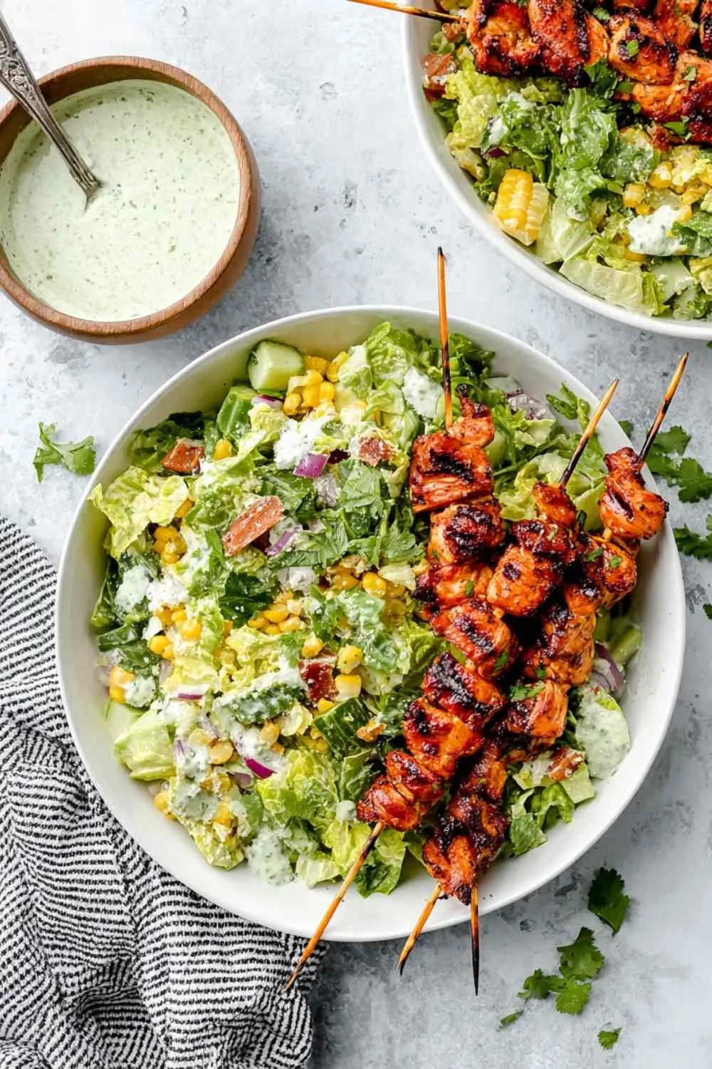 BBQ Chicken Skewer Salad Bowl