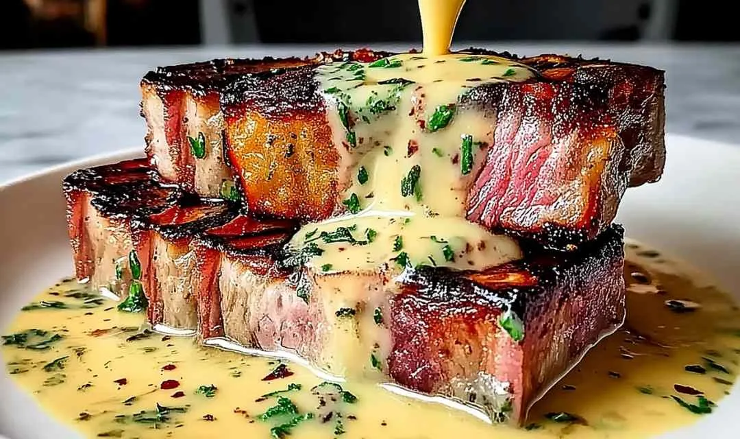 Bacon Pork Chops with Dijon Cream Sauce