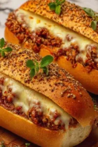 Baked Italian Sub Sandwiches