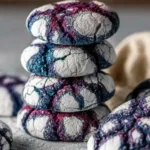Blueberry Crinkle Cookies