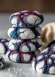 Blueberry Crinkle Cookies