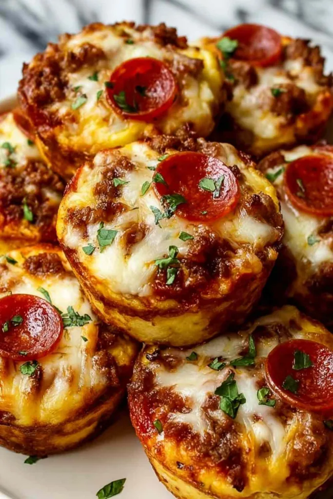 Carnivore Pizza Muffins