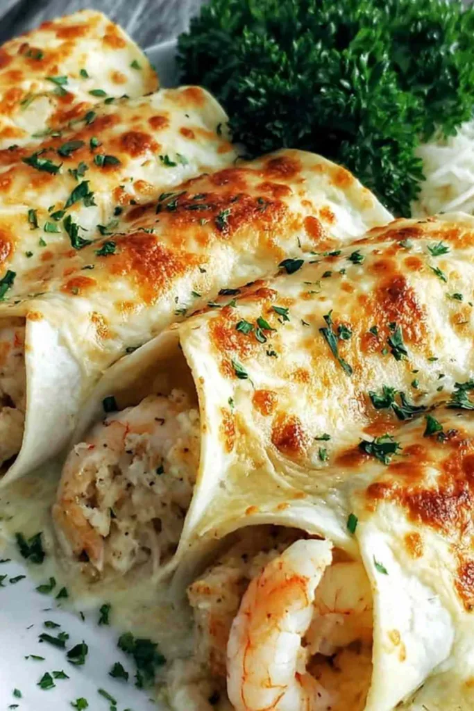 Cheesy Seafood Tortilla Bombs