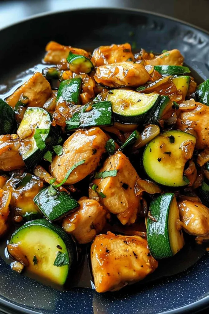 Chicken Zucchini Stir Fry