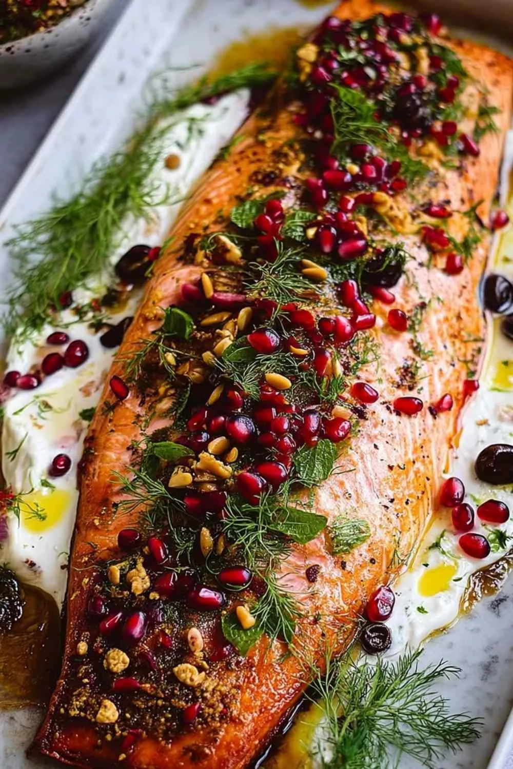 Christmas Baked Salmon with Honey Butter Glaz