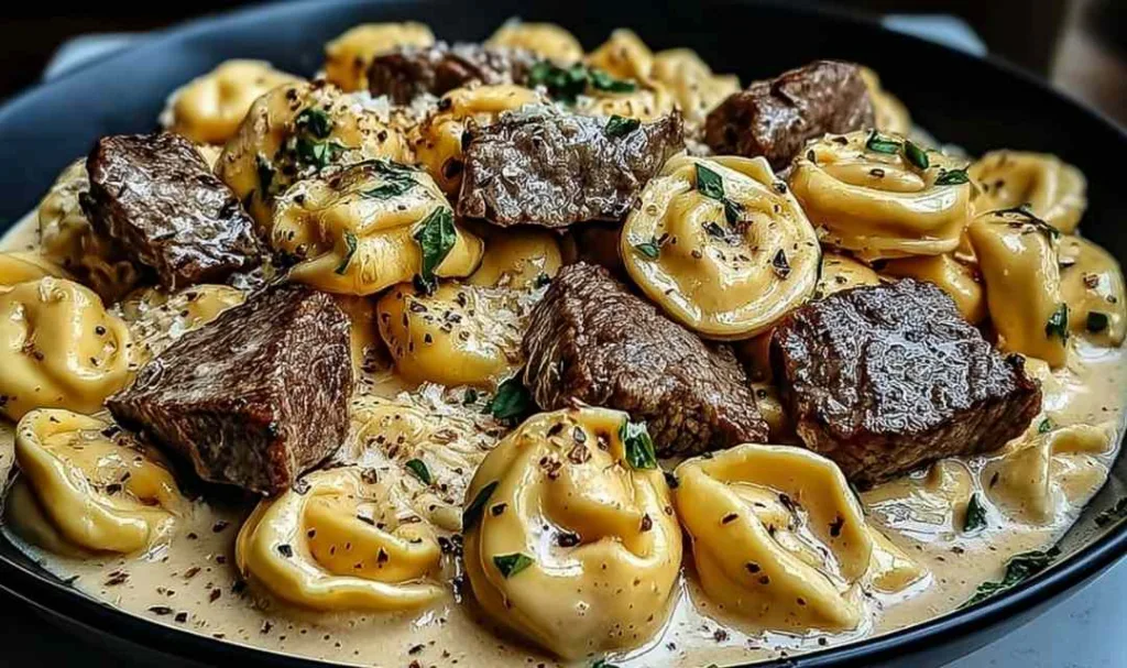 Cracked Garlic Steak Tortellini in Creamhouse Sauce