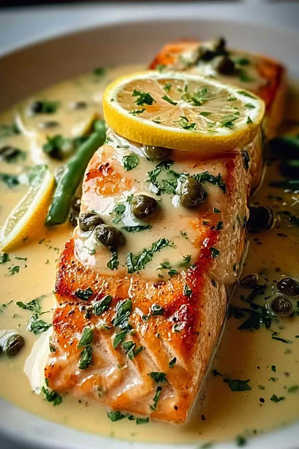 Creamy Lemon Salmon Piccata