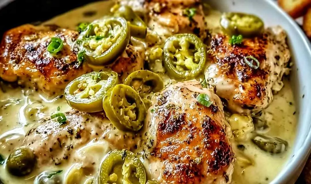 Creamy Pepperoncini Chicken Skillet Recipe