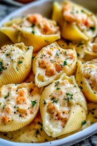 Creamy Seafood Stuffed Shells