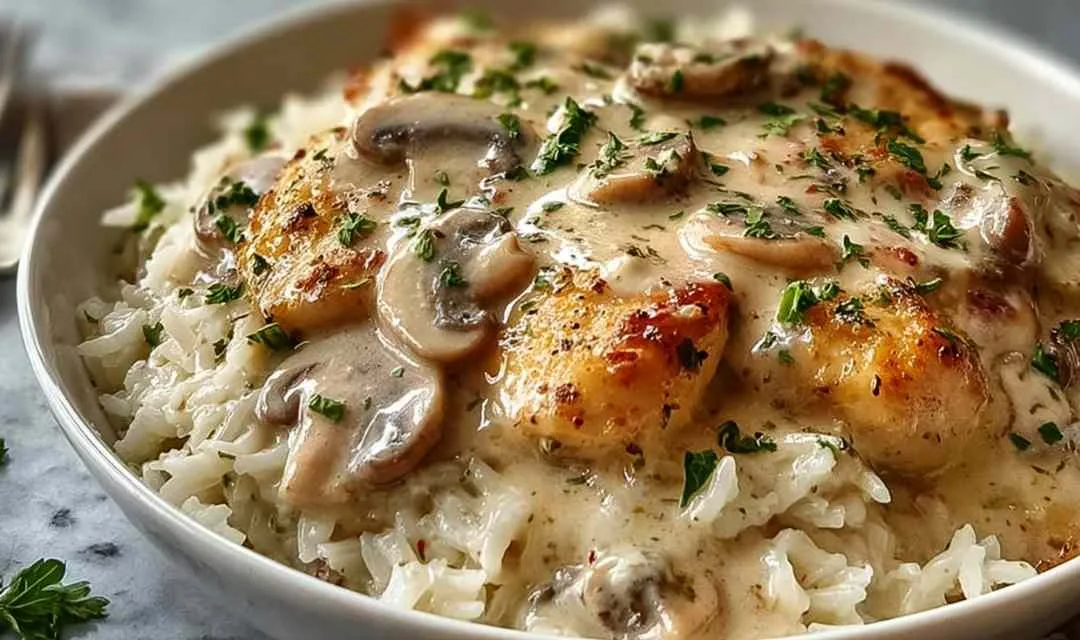Creamy Smothered Chicken and Rice