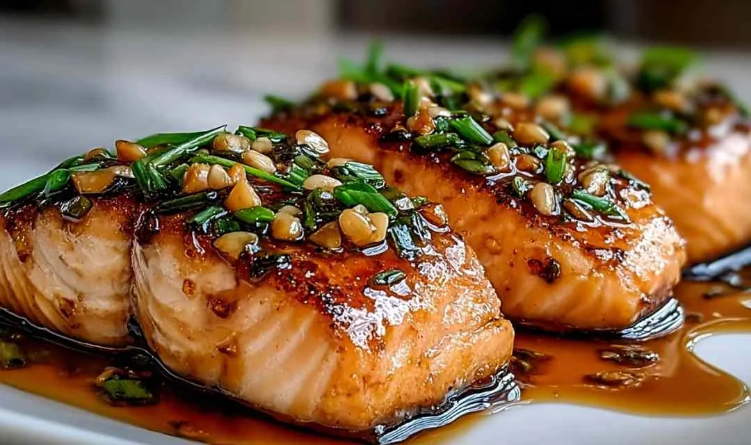 Easy Crispy Honey Garlic Glazed Salmon Recipe