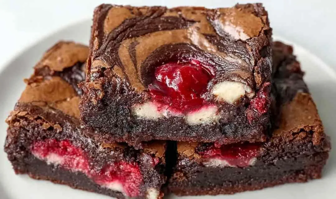 Decadent Raspberry Swirl Brownies