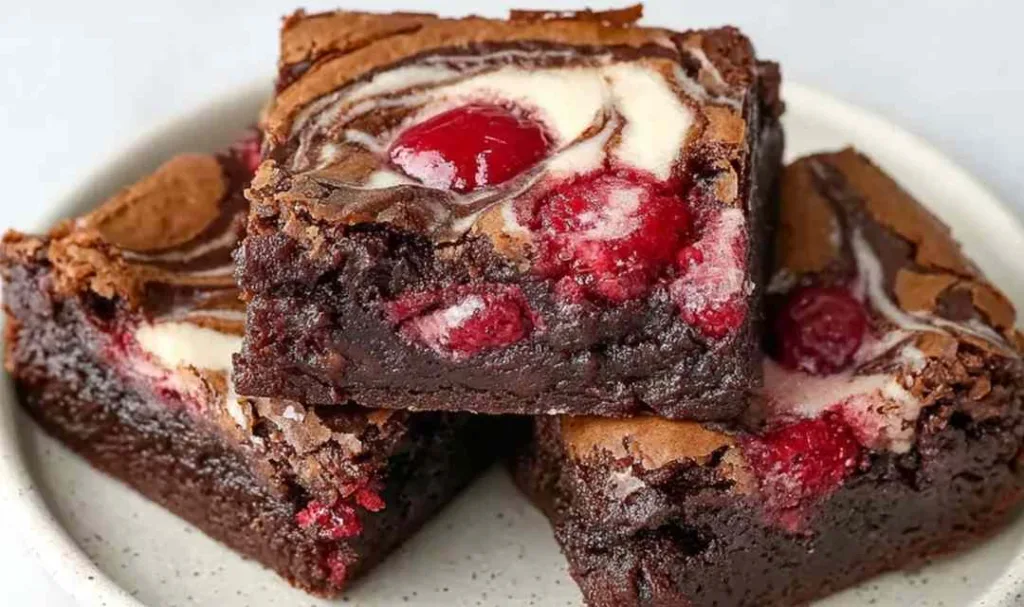Decadent Raspberry Swirl Brownies