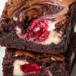Decadent Raspberry Swirl Brownies