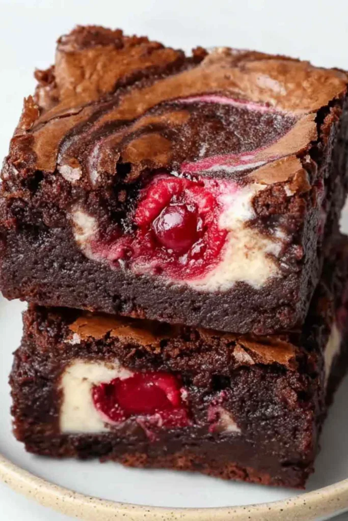 Decadent Raspberry Swirl Brownies
