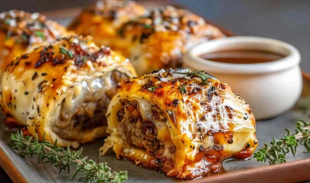 French Onion Sausage Rolls
