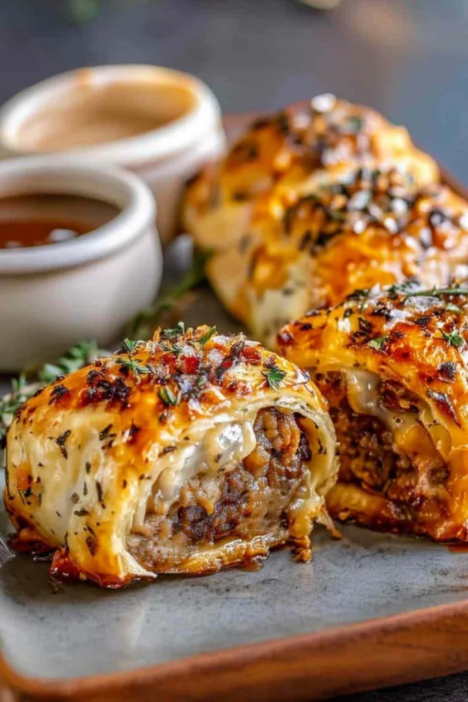 French Onion Sausage Rolls