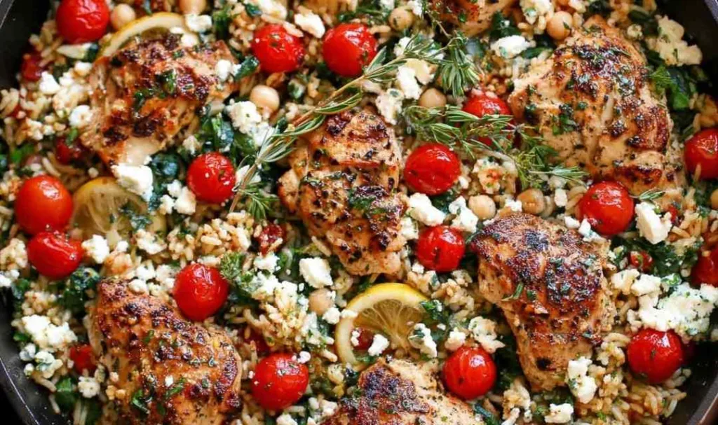 Greek Chicken Lemon Rice