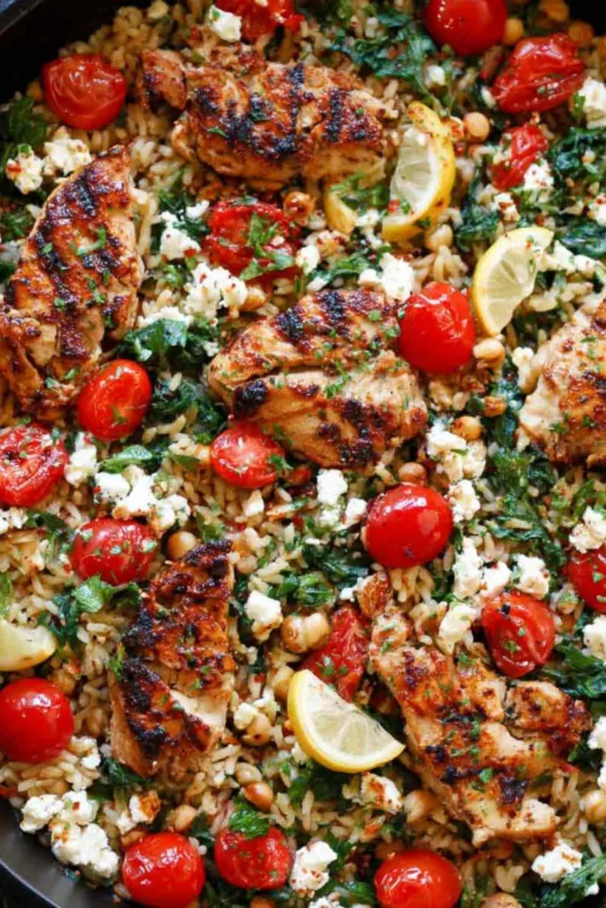 Greek Chicken Lemon Rice