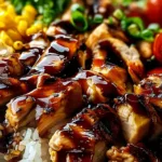 Honey BBQ Chicken Rice Bow