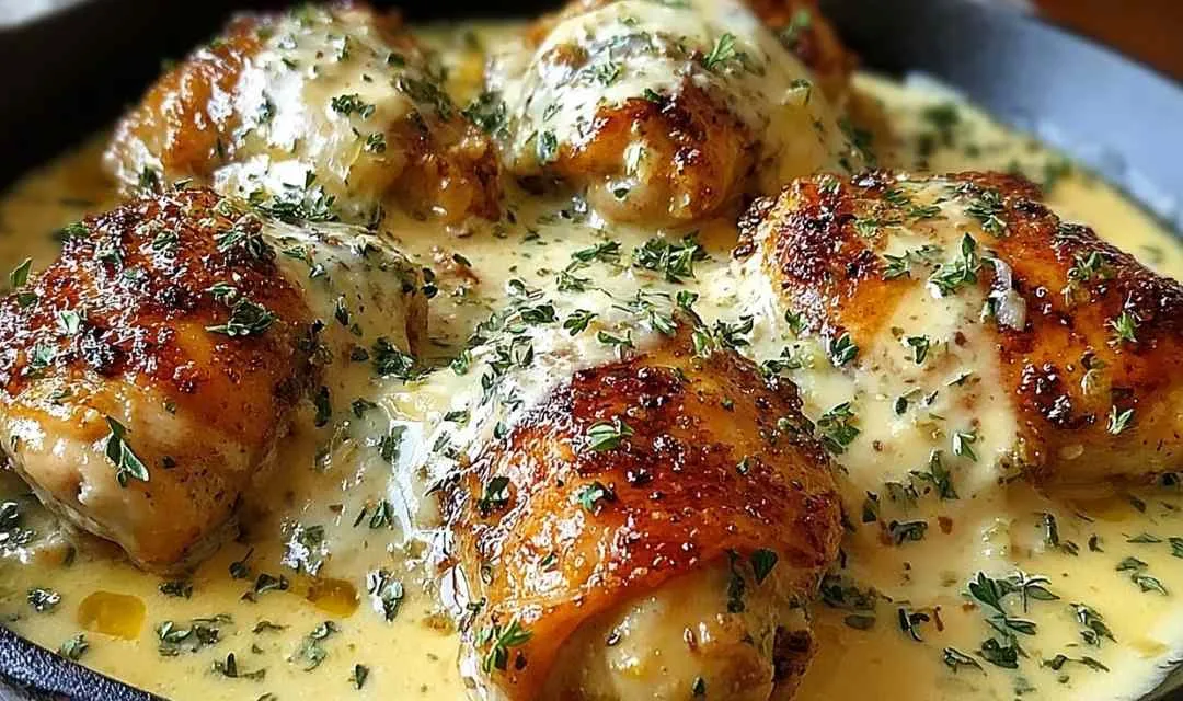Irish Chicken in Whiskey Cream Sauce