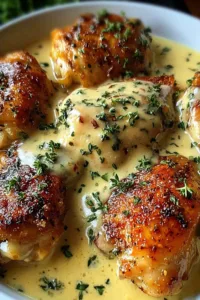 Irish Chicken in Whiskey Cream Sauce