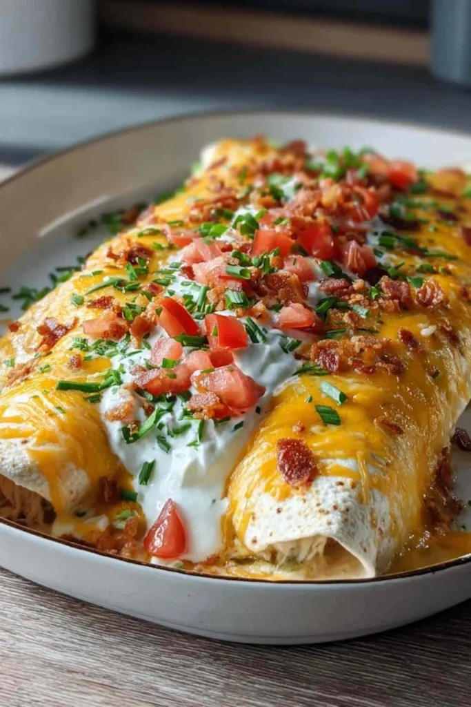 Jalapeno Popper Chicken Enchiladas