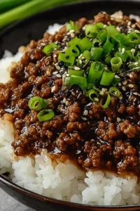 Korean Ground Beef Bowl