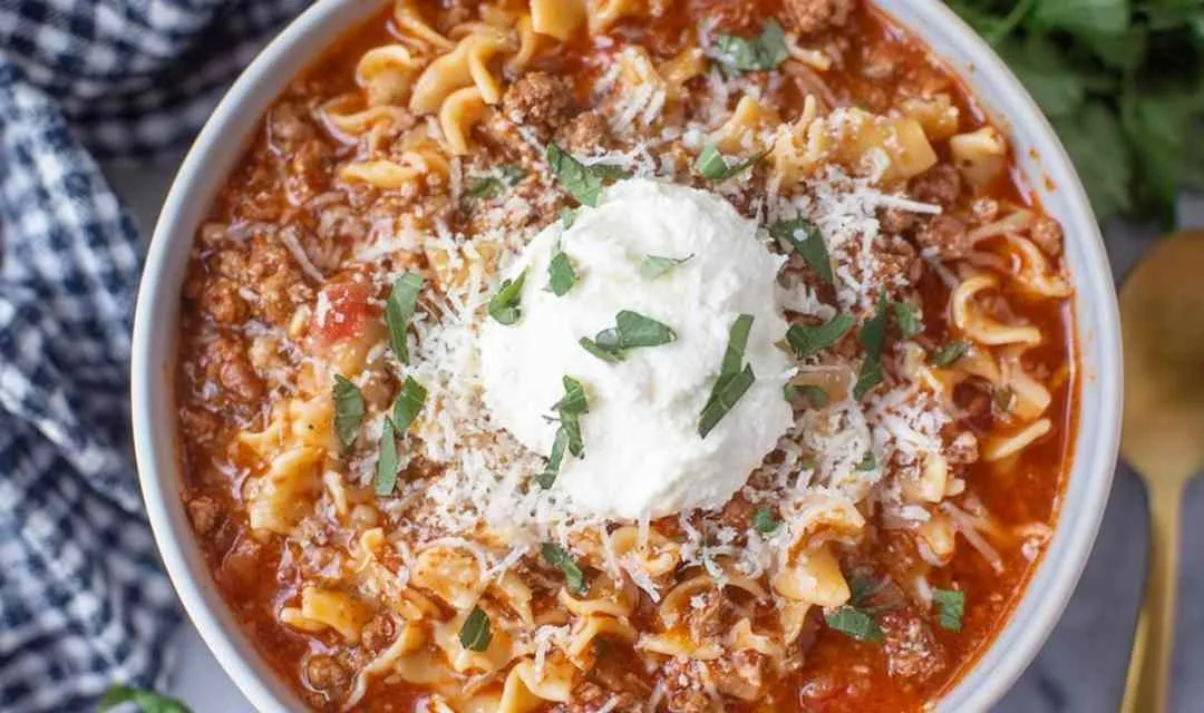 Easy Lasagna Soup Recipe