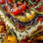 Layered Mediterranean Vegetable Lasagna with Creamy Ricotta