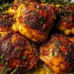 Lemon Paprika Roast Chicken Thighs