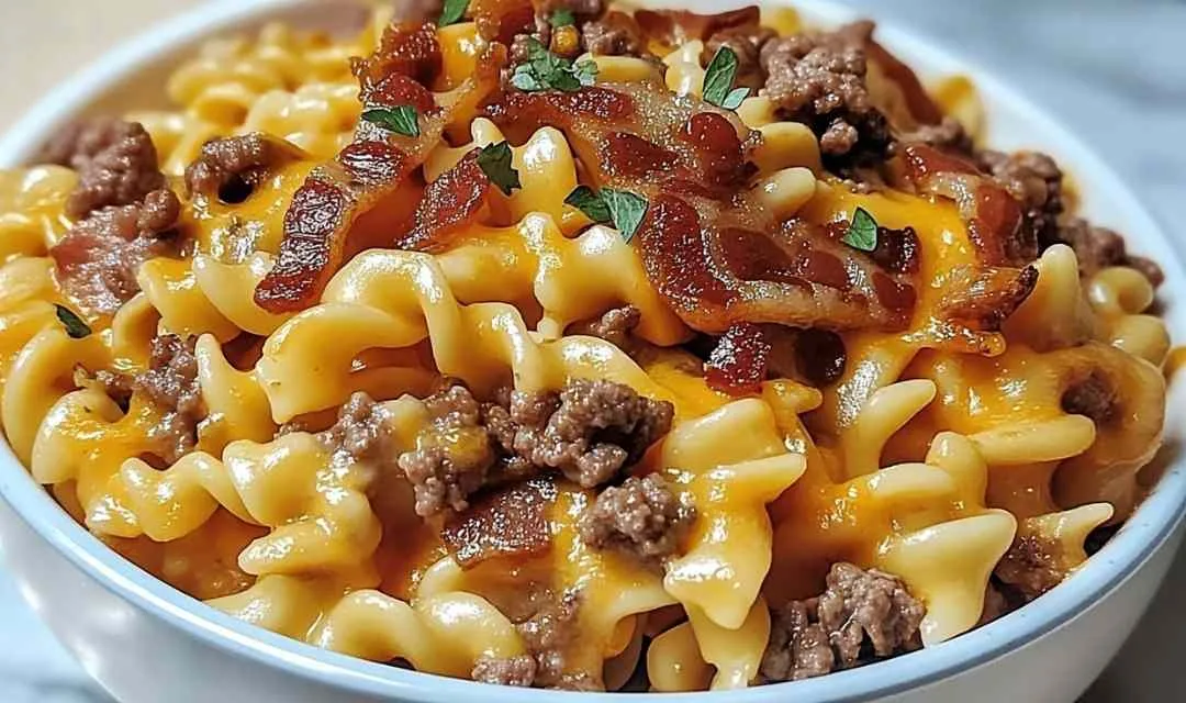 Loaded Bacon Cheeseburger Pasta