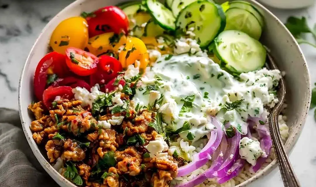 Mediterranean Ground Turkey Bowls