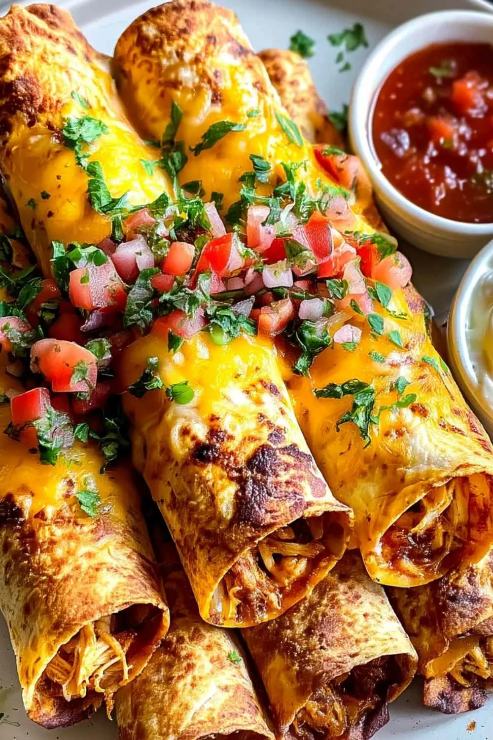 Oven Baked Chicken Taquitos