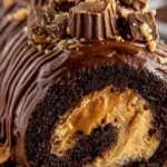 Peanut Butter Cup Chocolate Roll