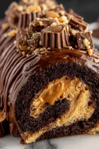 Peanut Butter Cup Chocolate Roll