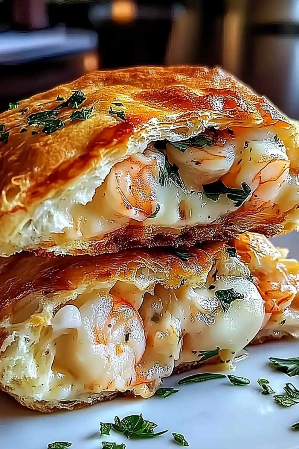 Savory Shrimp and Crab Biscuit Melts