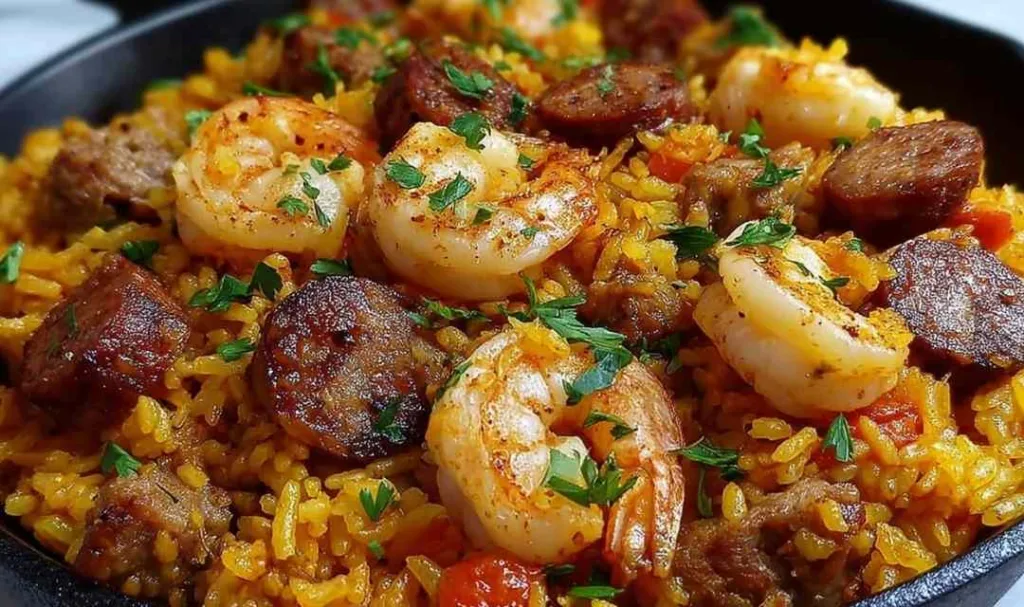 Shrimp Sausage Dirty Rice