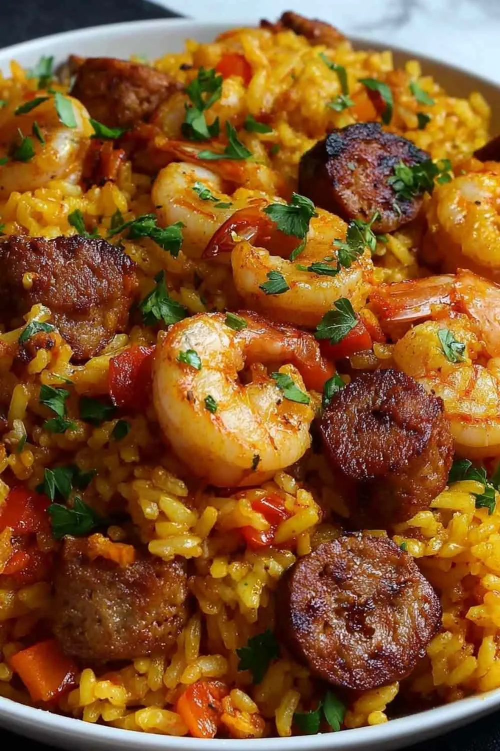 Shrimp Sausage Dirty Rice