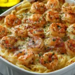 Shrimp Scampi Pasta Bake